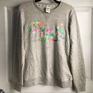Sweater, Tropical ‘Pink’ Logo Design at Front